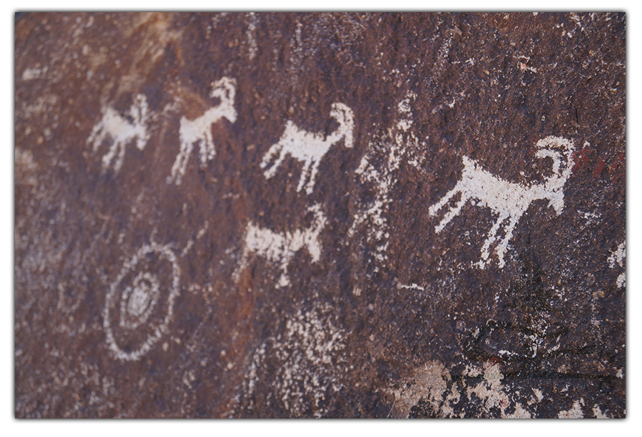 petroglyphs at grapevine canyon