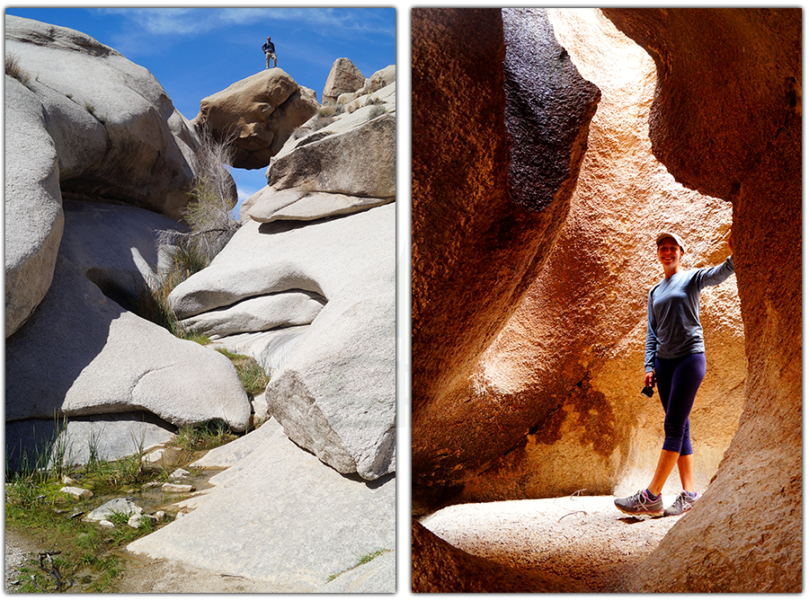 climbing and hiking grapevine canyon