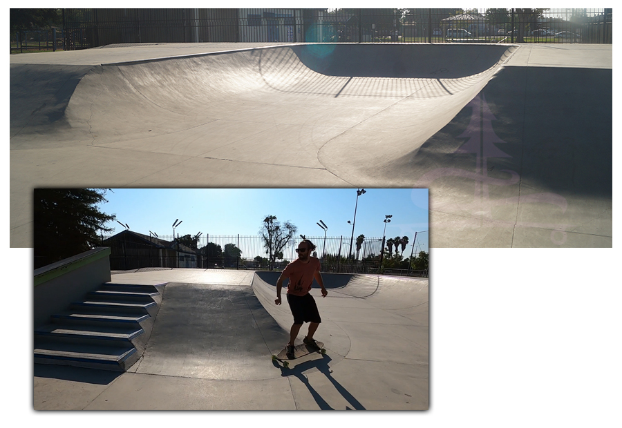 longboarding at McNamara Skatepark