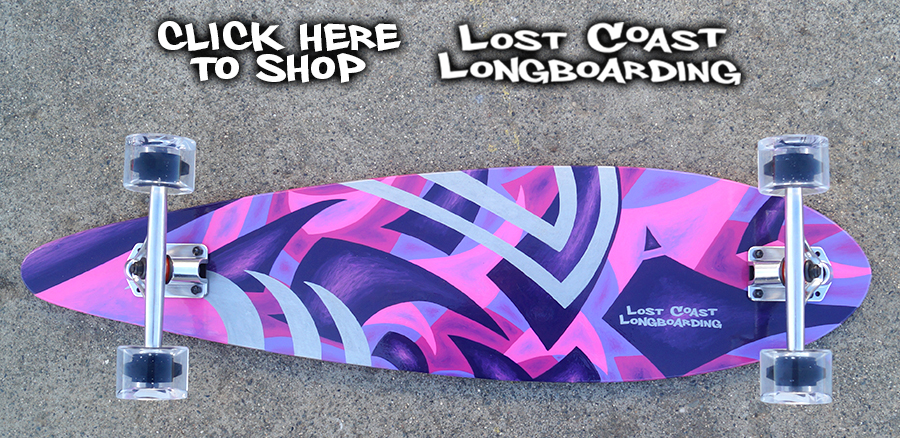 lost coast longboarding hand painted longboards and apparel