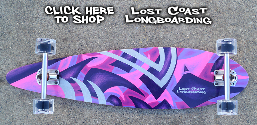 lost coast longboarding hand painted longboards