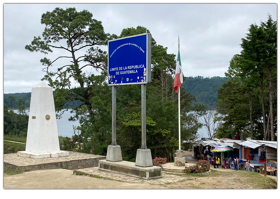 crossing the border near lagos de montebello 