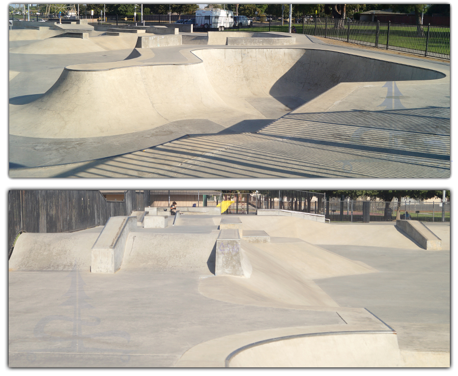 ramps at lions skatepark in fresno