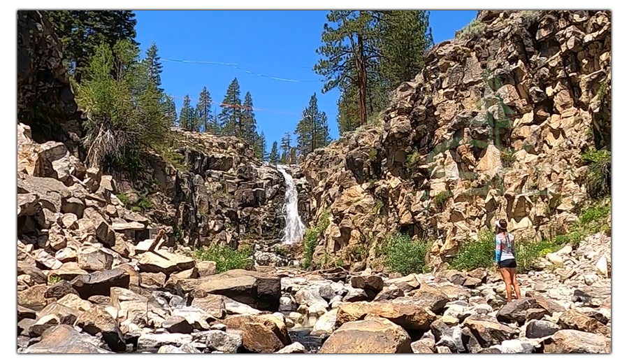 standing near the base of webber falls