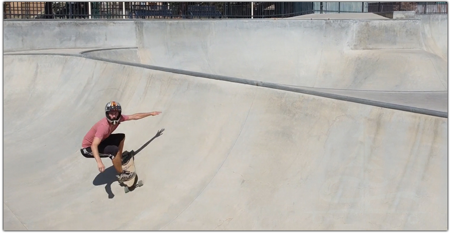 longboarding the steep vert