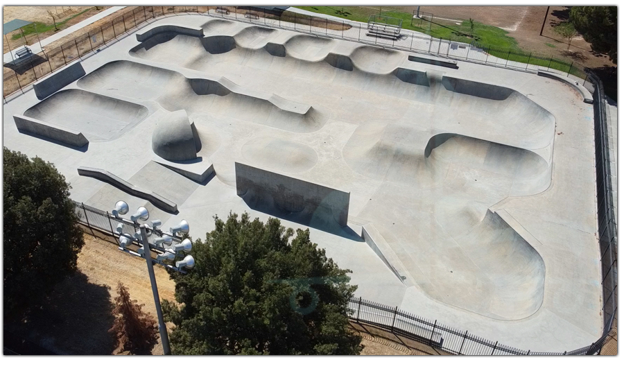 aerial view of the mosqueda bmx bike park