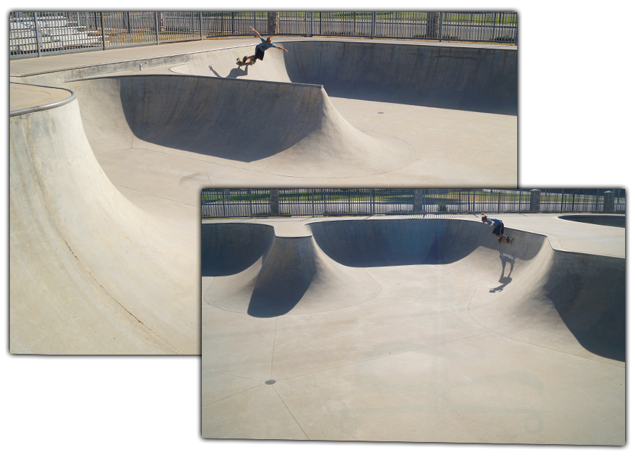 longboarding the vert at orange cove skatepark