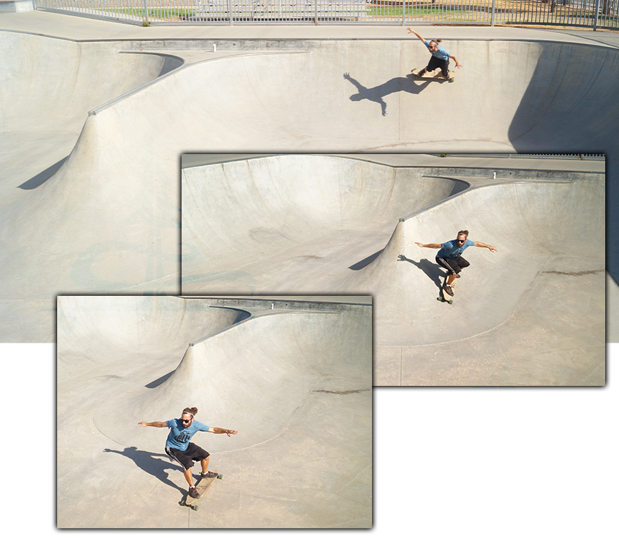 cement surfing at orange cove skatepark