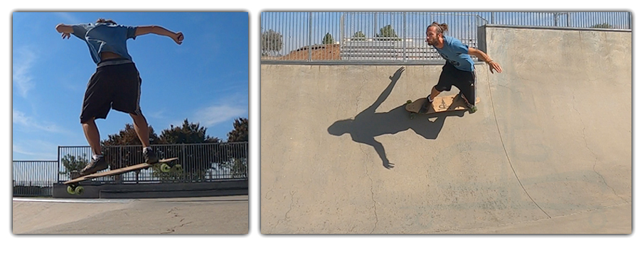 action shots on longboard