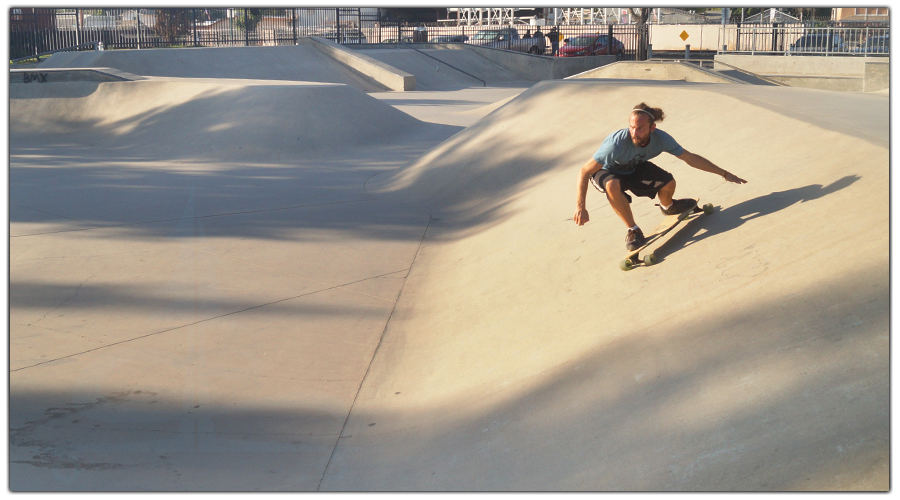 longboarding at provident skatepark in visalia