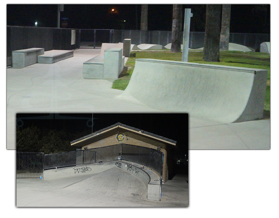 street obstacles at the tulare skatepark