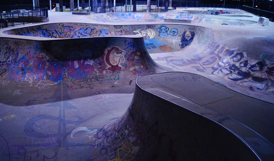 steep vert at tulare skatepark