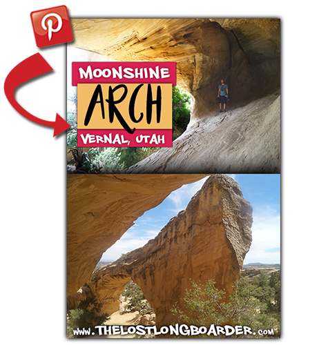 save this hiking to moonshine arch article to pinterest