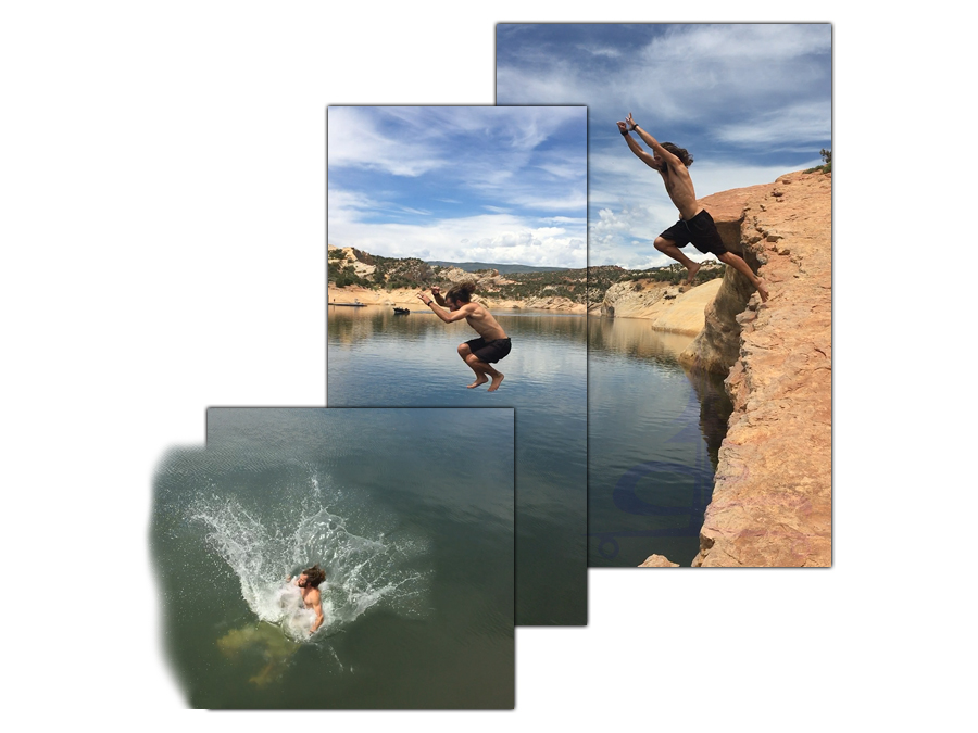 cliff jumping red fleet reservoir