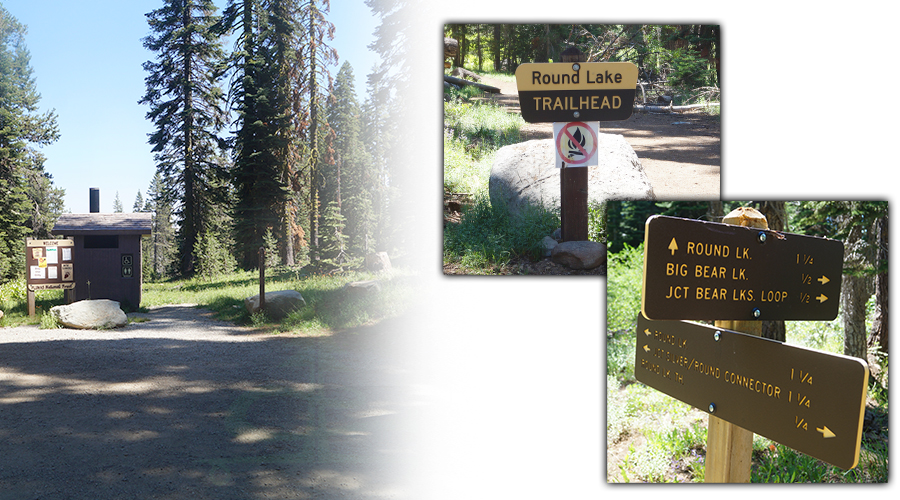 hiking to big bear lake via round lake trailhead