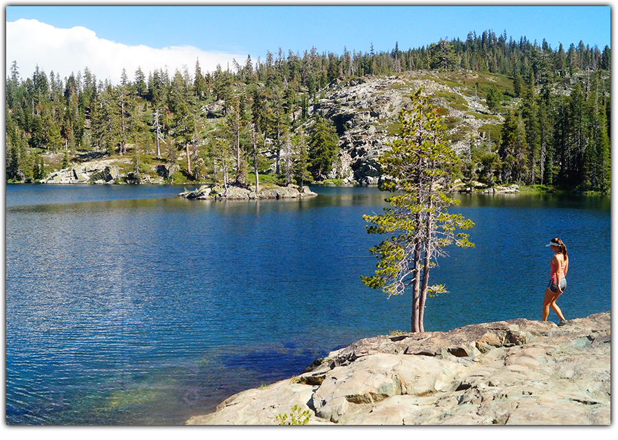 hiking to big bear lake 