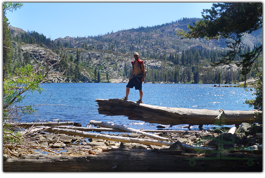 inlet at big bear lake in plumas national forest
