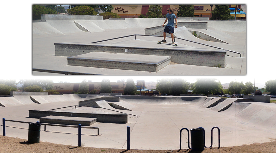 island features at burgess skatepark