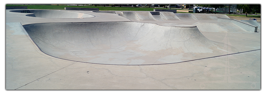 smooth transitions and banked turns at skatepark in sparks