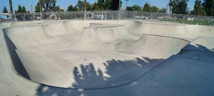 large vert section at delano skatepark