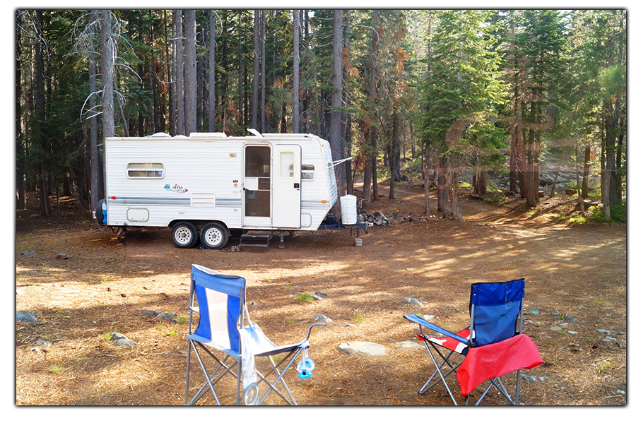 dispersed camp spot on frazier creek road