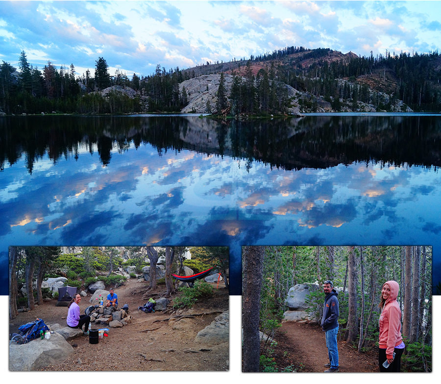 camp spot on island lake