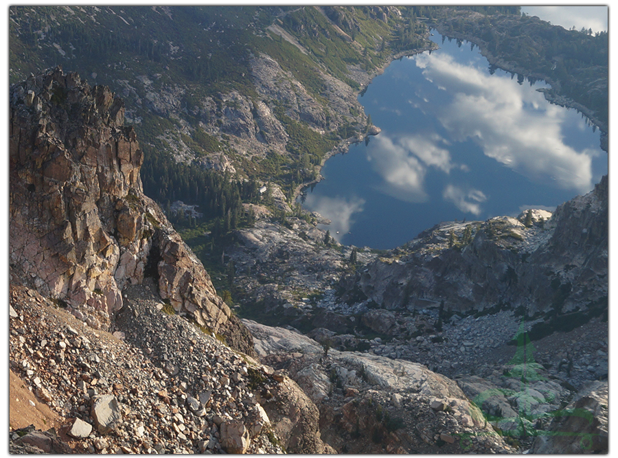 steep view from sierra buttes lookout tower