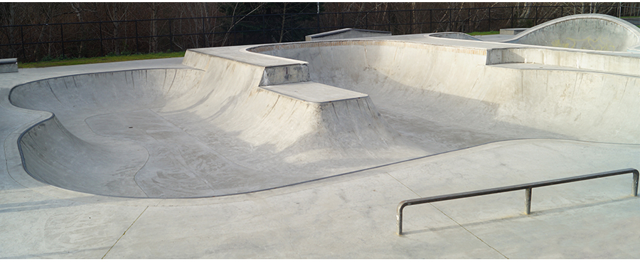 main bowl of the eureka skatepark