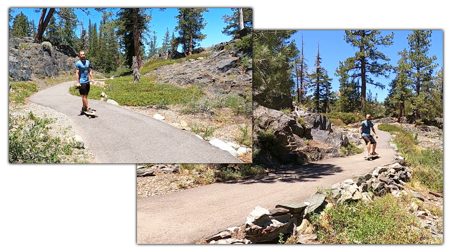 longboarding in plumas national forest