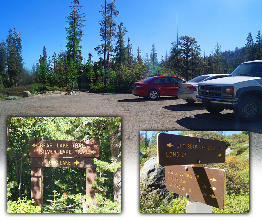 parking area for several lakes on gold lake highway