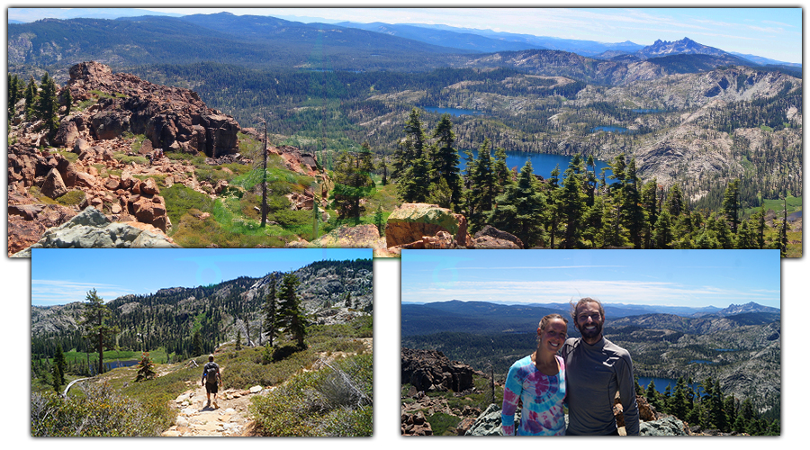 views of the gold lakes basin from the top of mount elwell