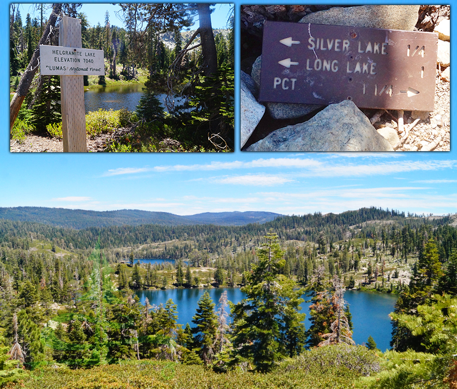 several lakes in gold lakes basin on gold lake highway