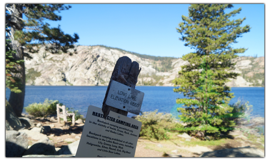 long lake in the sierra buttes