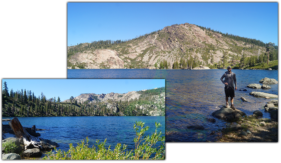 lakeside views while hiking long lake loop