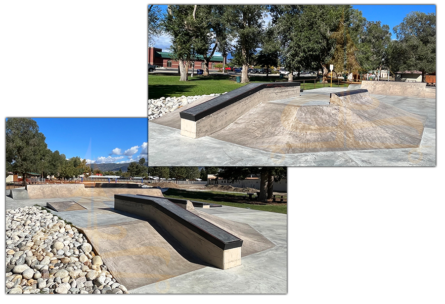 ramps and ledges at salida skatepark