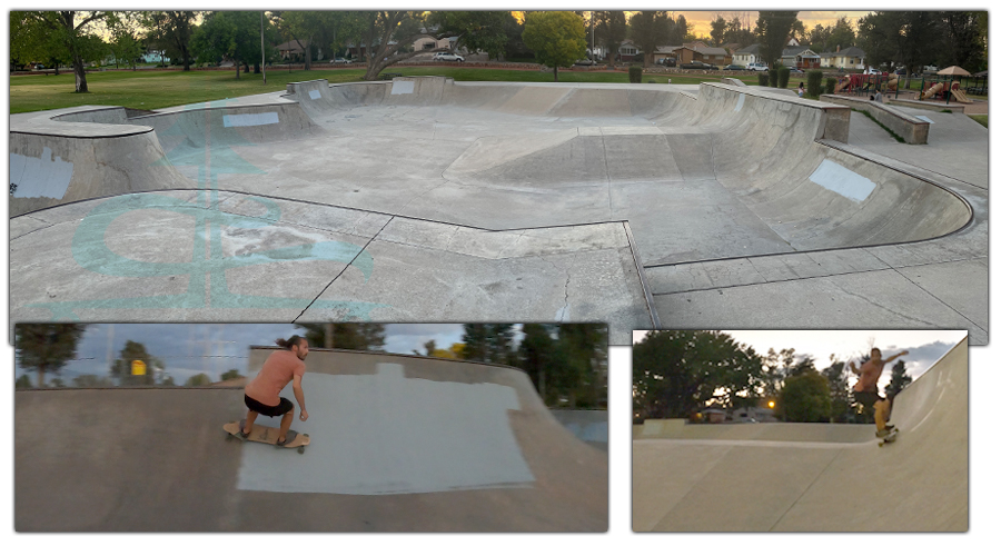 large main bowl at la junta skatepark