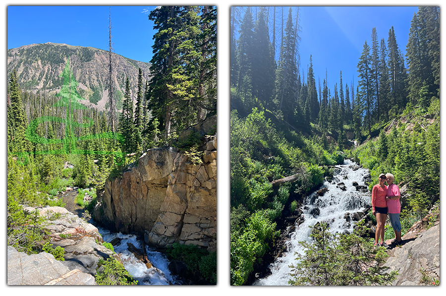 river and waterfall in mount zirkel wilderness