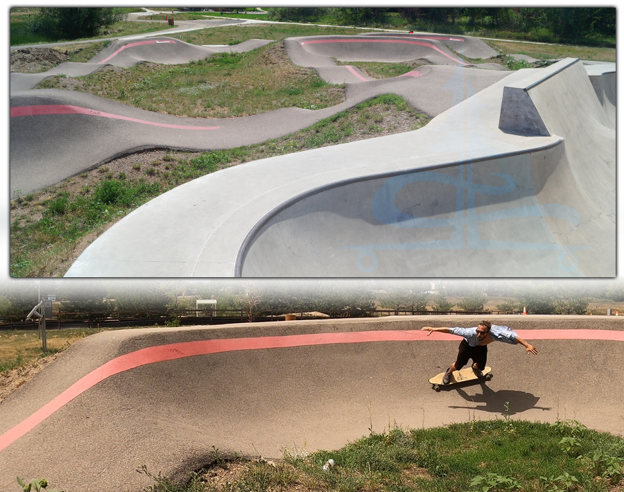 superior skatepark and pump track near boulder