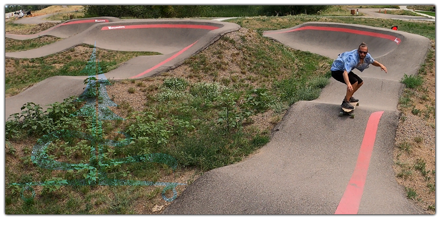 longboarding superior pump track near boulder colorado