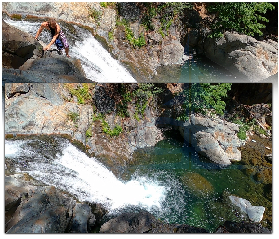 exploring waterfalls on north yuba river