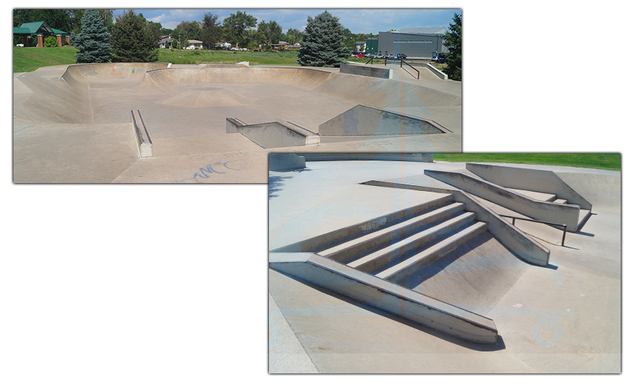 street obstacles at edgewater skatepark