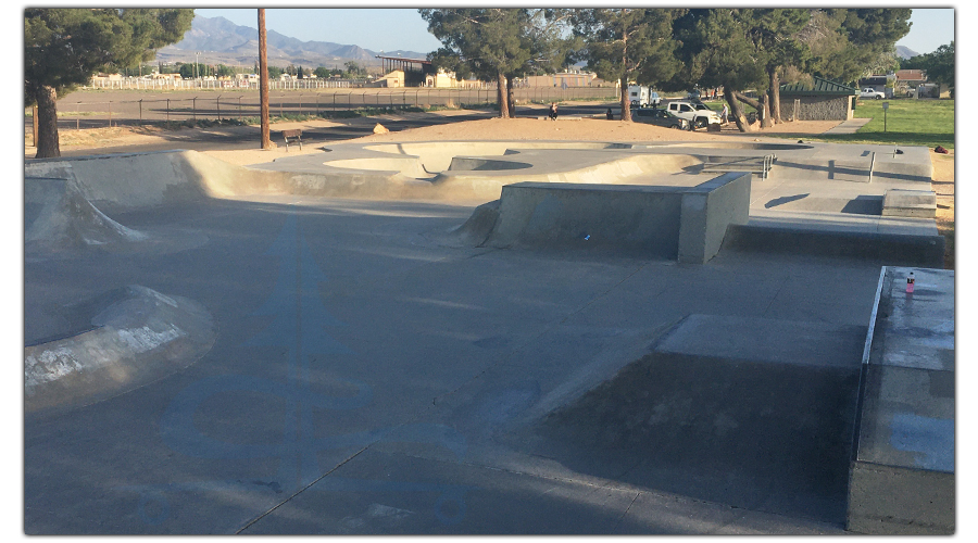 layout of the kingman skatepark