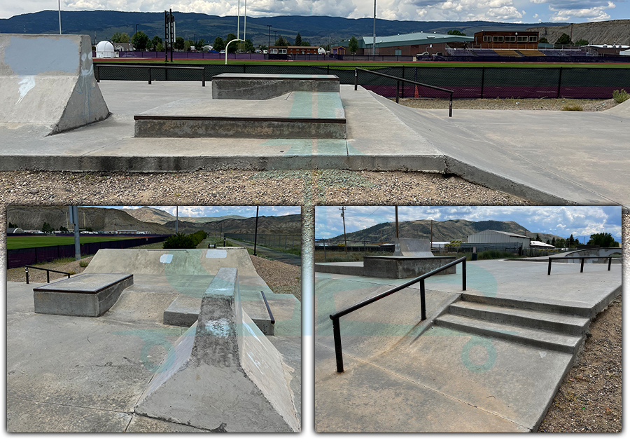 street section at the kremmling skatepark