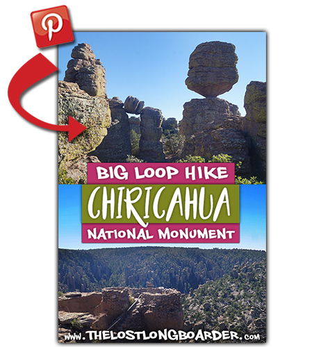 save this big loop hike in chiricahua article to pinterest