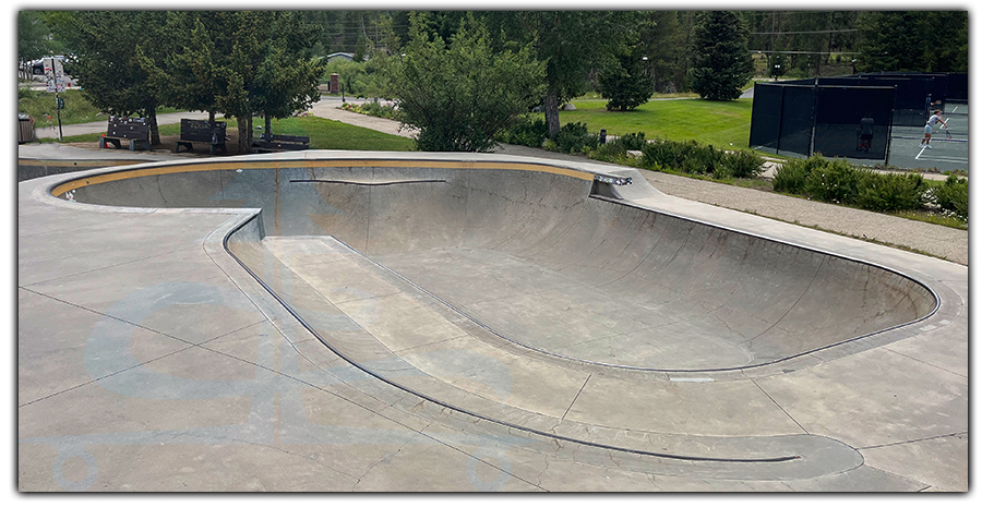 unique bowl at breckenridge skatepark