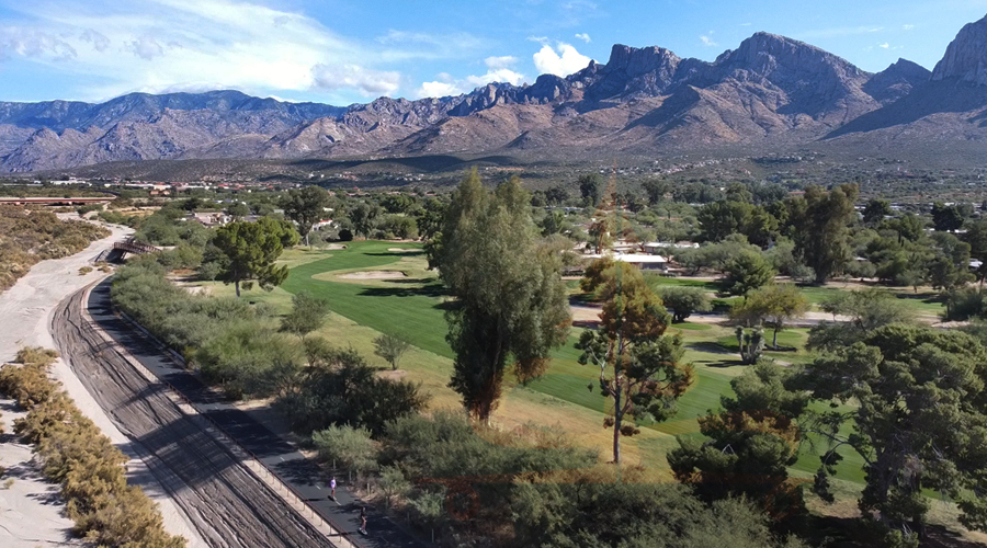 beautiful scenery from the longboard trail near tucson