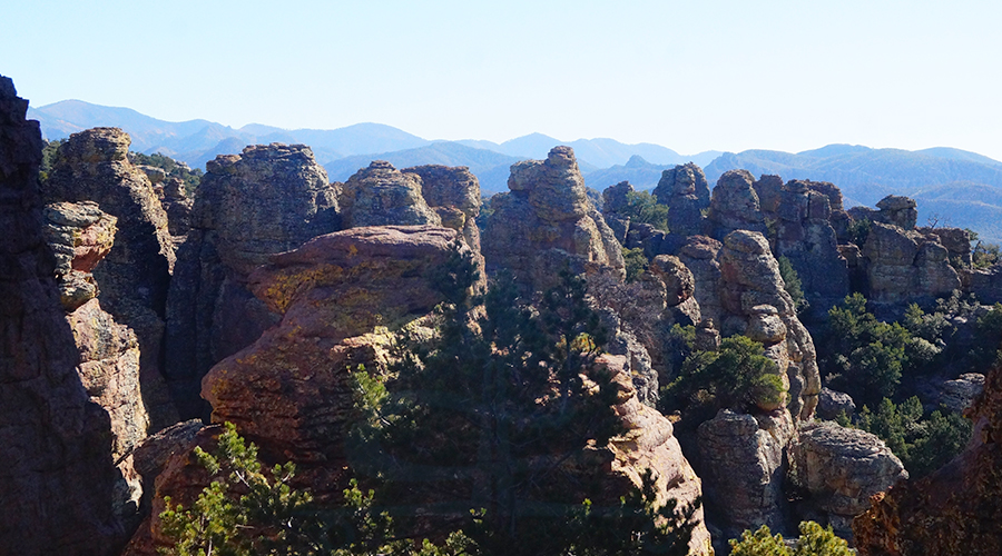 cool rock formations from big loop hike