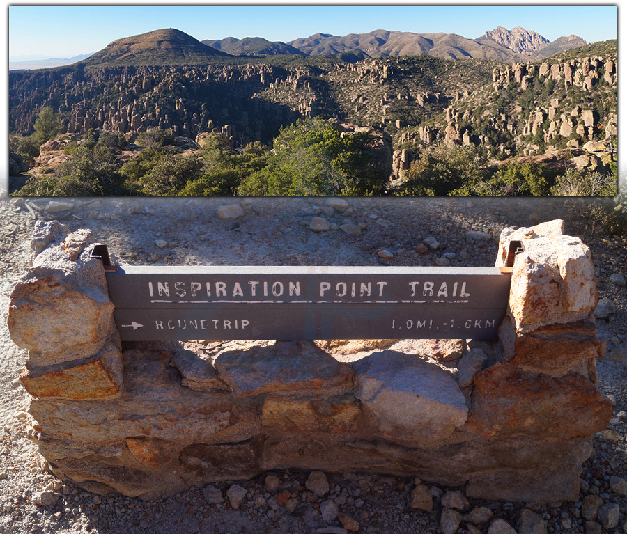 great scenic view from inspiration point trail