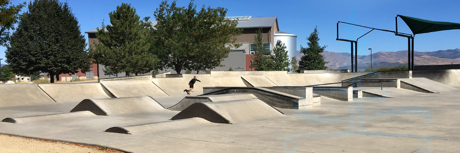 longboarding the gardnerville skatepark 