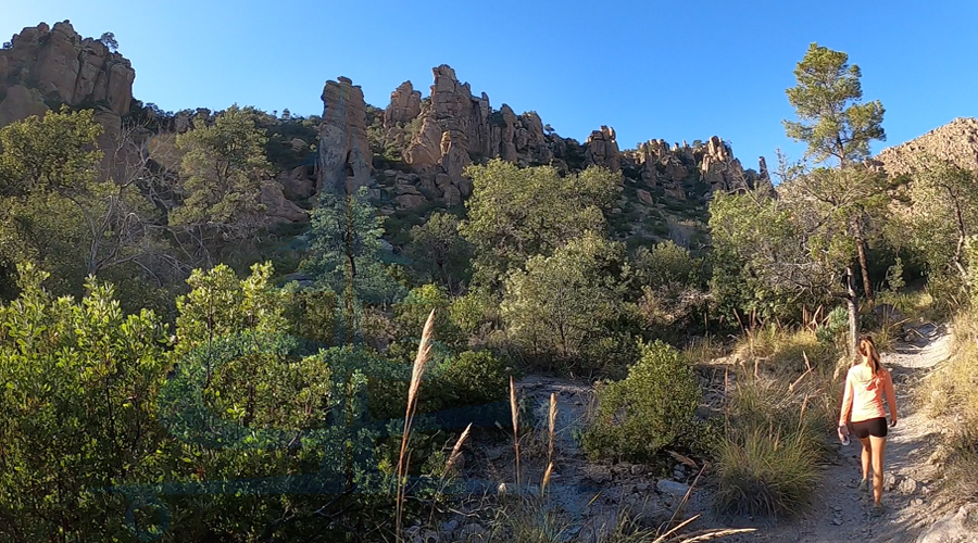 natural bridge hike in chiricahua